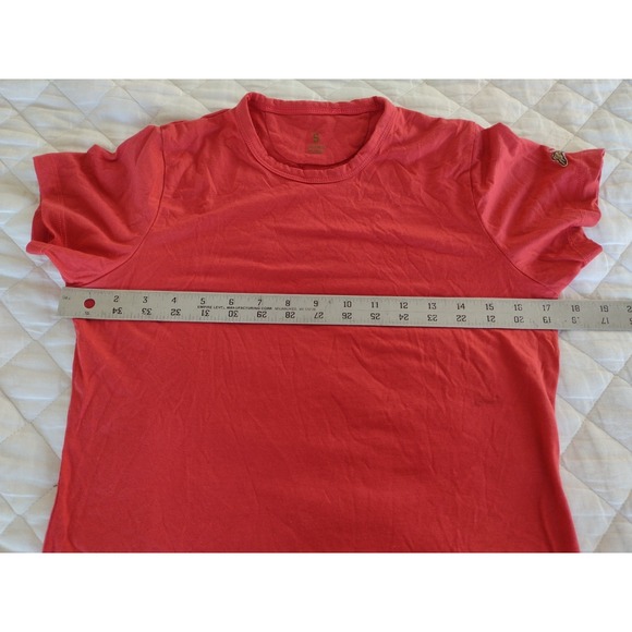 Tracksmith Session Tee Womens Small Merino Wool Blend Running Shirt Orange - Picture 7 of 9